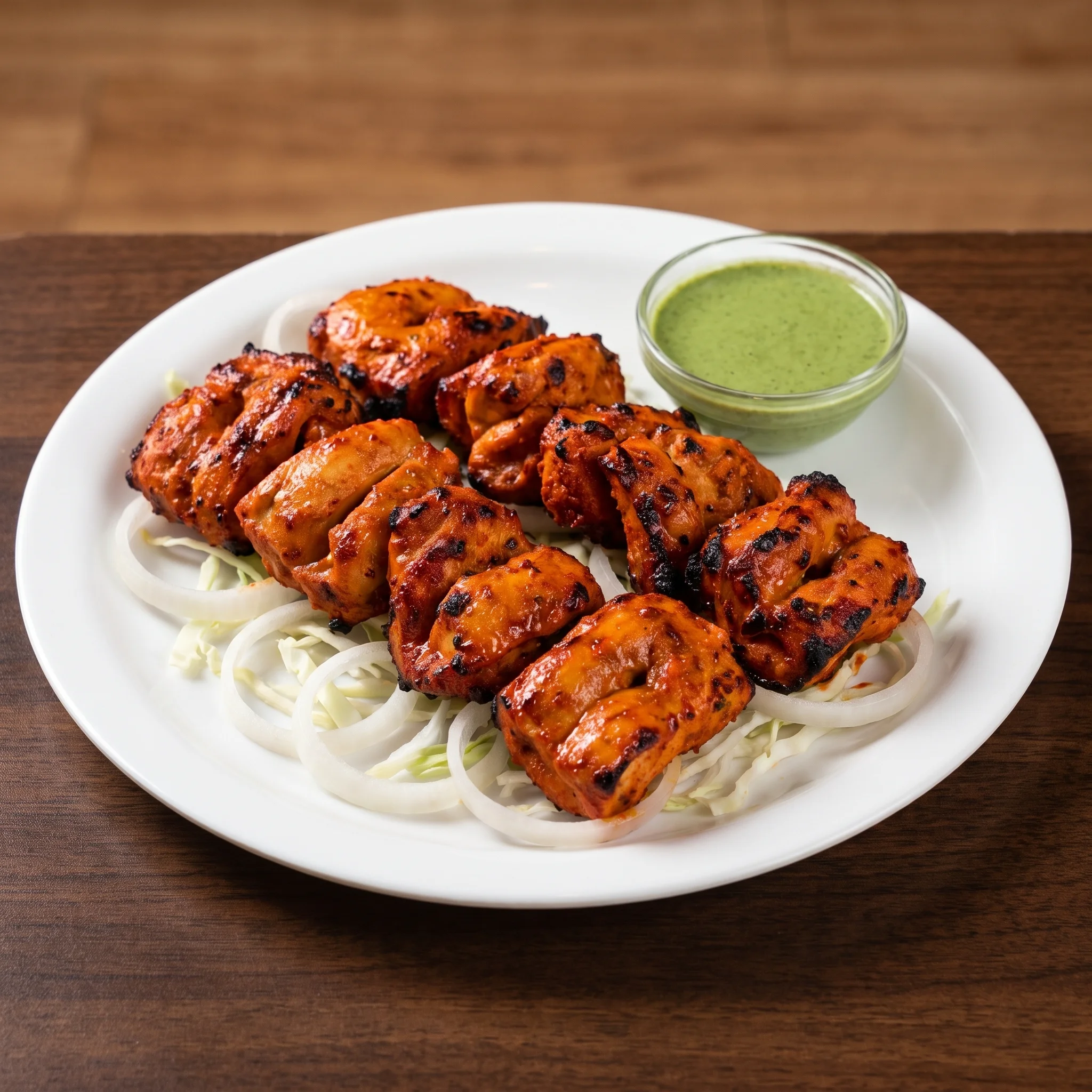 Tandoor fish tikka made with fresh Basa marinated in lemon and yogurt at Indian Spice Route, Niagara Falls